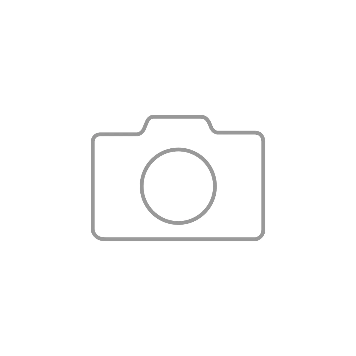 Gray camera sketch with lens on white background.